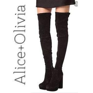 Alice + Olivia Hapmton thigh boots